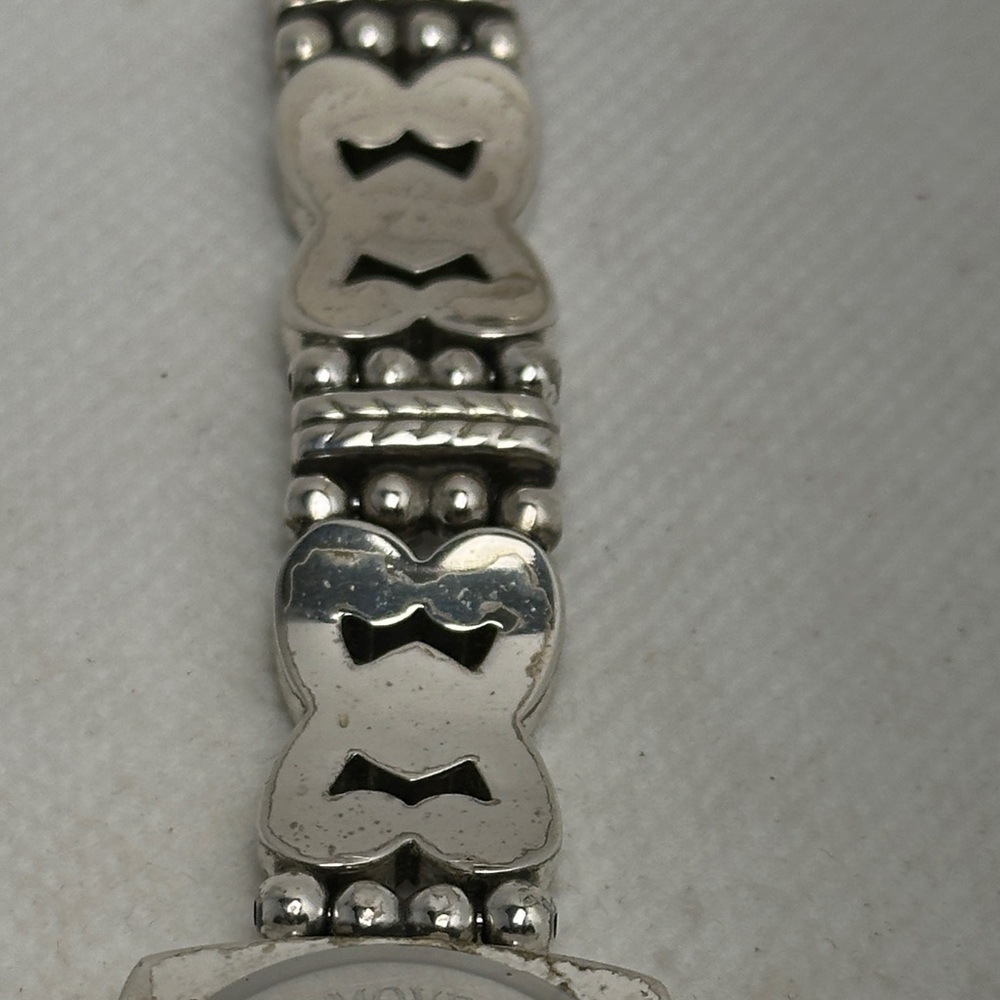 Brighton Santa Rosa Silver Adjustable Toggle Closure Watch w/ Roman Numerals - Picture 7 of 10